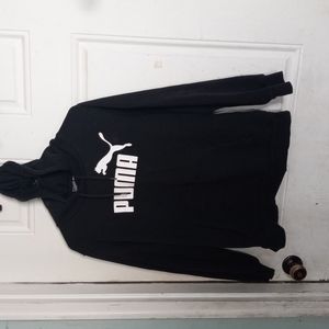 Black puma hoodie